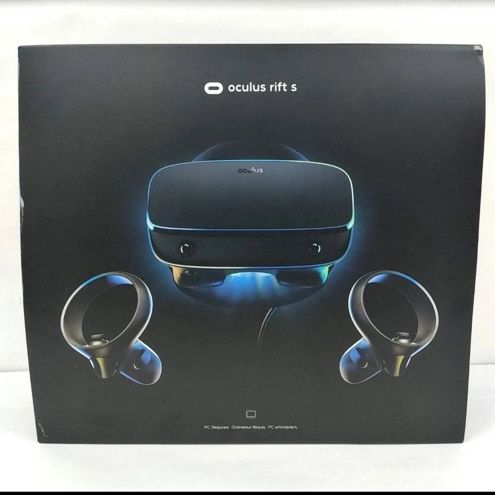 Oculus Rift S PC-Powered VR Gaming Headset Controllers Complete Box Discontinued